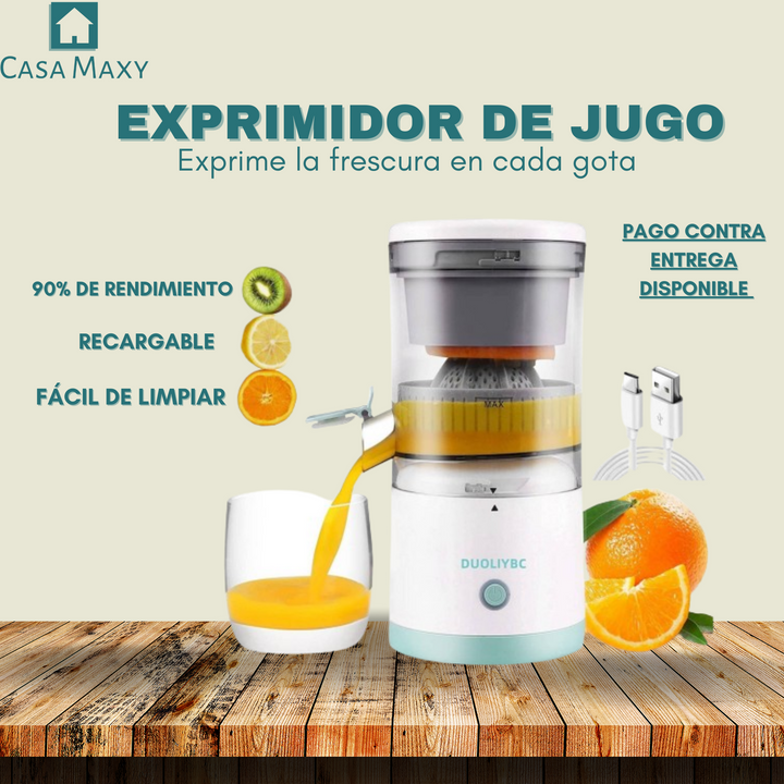 EXPRIMIDOR DE JUGO RECARGABLE